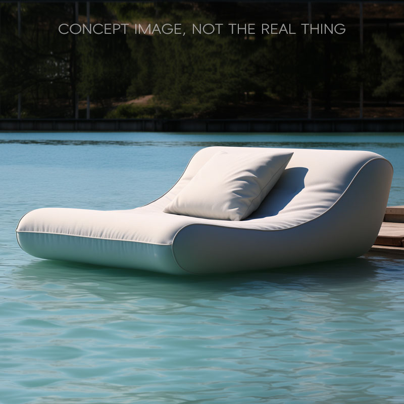 in pool chaise