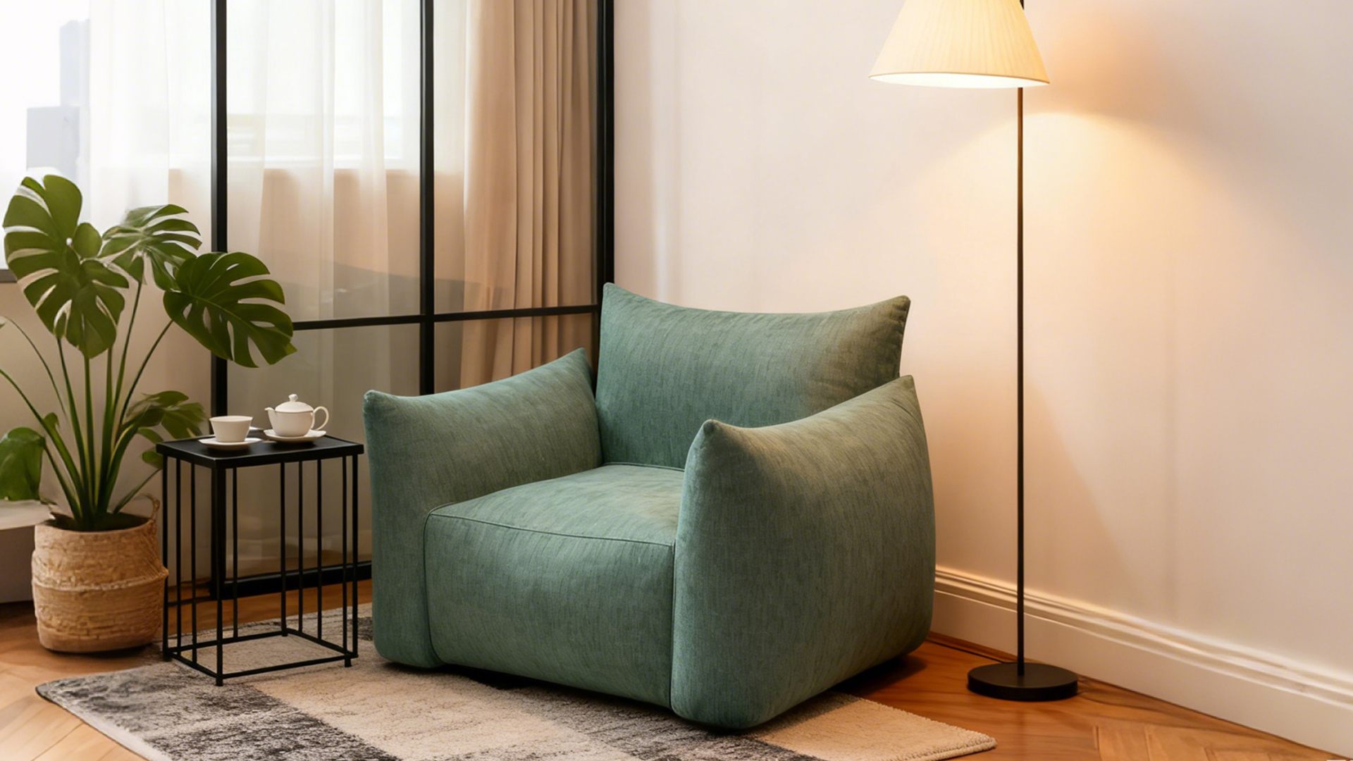 Green Inflatable Sofa – Creating a Flexible Aesthetic for Your Space